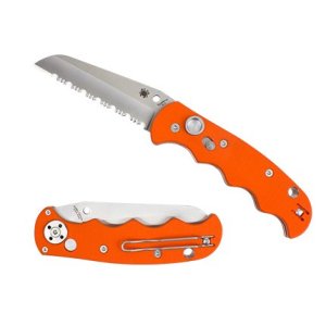 Spyderco Autonomy C165GSOR AU-SAT-FS Orange G10 H-1 Blade