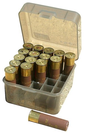 MTM Case-Gard S25-12M Shotshell Boxes 10/12GA 25rd Clear Smoke