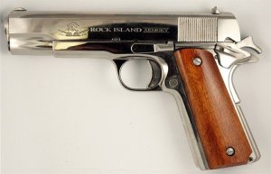 Rock Island 51433 GI Standard FS 45 ACP Caliber with 5" Barrel 8+1...