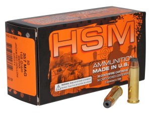 HSM 35723N Pro Pistol .357 Mag 158gr JHC Ammo 50 Rounds