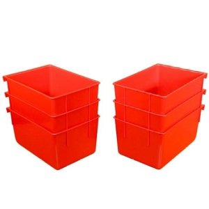 Lee Precision Hanging Bins 6 Pack Heavy Duty Polypropylene Closed Front