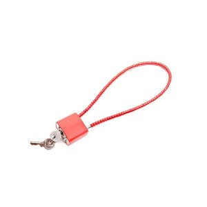 Glock Cable Lock 12in Keyed Steel Cable Black Two Keys Universal