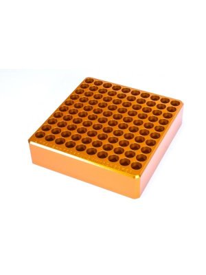 Lyman Ammo Checker Block 9mm 100 Hole - Chamber Gauge for Handgun Reloading