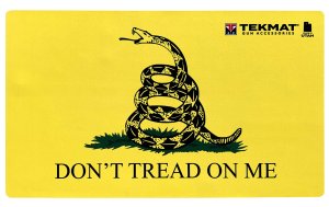 TekMat TEK42TREAD Don't Tread on Me Door Mat Black/Yellow 25"x42"