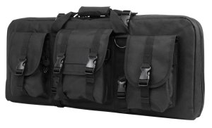 NcStar CVCPD2962B28 SubGun Case 28 in Black PVC 2 Gun Capacity