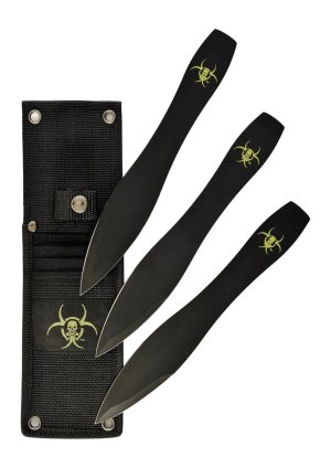 RUKO TK06A3B 420A Steel 9 In Fixed-Blade Double-Edge Throwing Knife