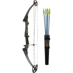Genesis 12296 Ambush RH Bow Set, 10-20 lb Draw, 15-30" Length, 3.5 lb