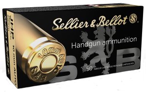Sellier & Bellot 10mm 180gr JHP Pistol Ammo 50 Rounds