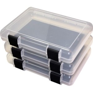 MTM Case-Gard In-Safe Storage Cases 12"x7"x1.8" Clear 3 Pack