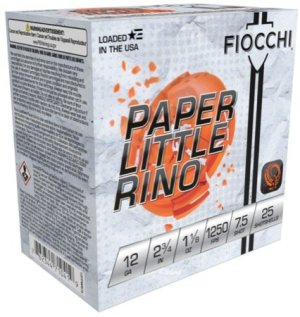 Fiocchi 12FPWR75 12 Gauge 2.75In 1-1/8oz #7.5 Shot 25 Rounds
