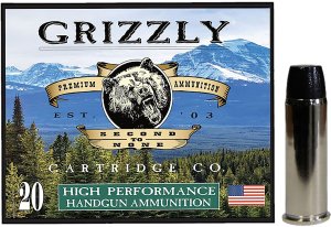 Grizzly GC44M16 44Mag Ammo 300gr WFN Gas Check 1400fps 20/Box