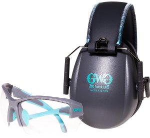 Allen Company Girls With Guns Assure Eye & Ear Combo Black/Teal/Gray