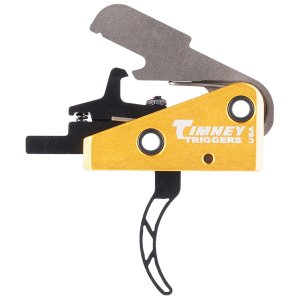 Timney AR-15 661S Trigger 3 lb Pull Black Gold Skeletonized Single Stage