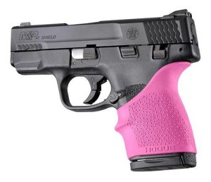 Hogue 18307 HandAll Beavertail Grip Sleeve S&W M&P Shield 45 Kahr P9/P40/CW9/CW40 Pink