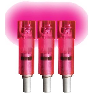 Lumenok EXCF3P Excalibur Lighted Crossbow Nocks Pink Flat 3-Pack