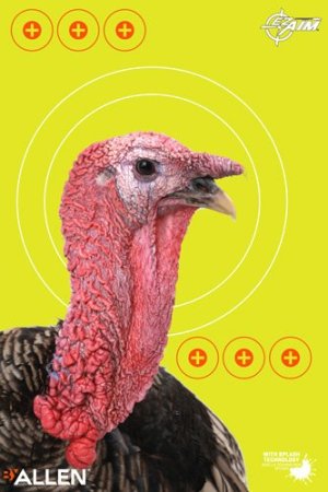 Allen EZ Aim Non-Adhesive Turkey Target 12x18 Yellow 8 Pack