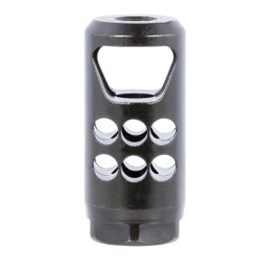 Ruger 90698 Hybrid Muzzle Brake .35 Cal 1/2"-28 TPI Matte Black Steel
