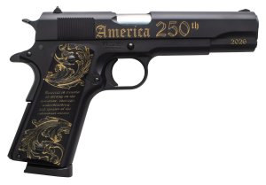Tisas 1911 America's 250th Full Size .45 ACP 5 In 7+1 Black Gold