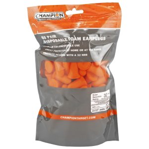 Champion Foam Ear Plugs 50 Pairs Bag