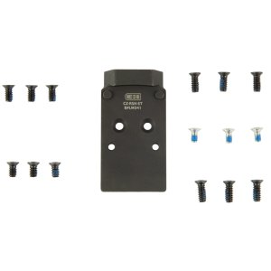 C&H Precision CZ-RSH-ST V4 Optic Mount Plate for CZ P-10, Black Anodized