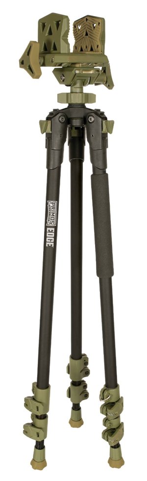 Primos Edge Tripod Aluminum 31-59 in Dark Earth 360 Panning Clamp