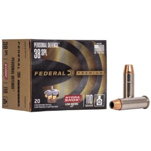Federal Premium Hydra-Shok 38 Special 110 Grain JHP 20 Rounds
