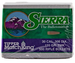 30Cal 155Gr TMKMAT Rifle Bullets - 500 Count Box