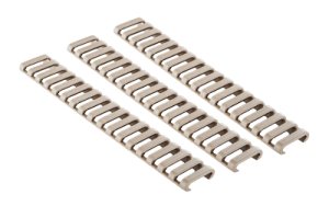 Ergo 18-Slot Ladder LowPro Rail Cover 3 Pack Coyote Brown