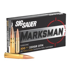 Sig Sauer Match Grade Rifle Ammo 300 Blackout 220 gr. OTM 20 rd.