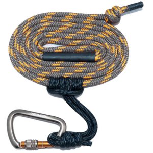 Tethrd 11MM 8' Tree/Lineman Climbing Rope w/Carabiner Orange