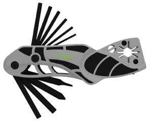 DNZ Products HMEATWRBH 14-In-1 Archery Multi-Tool Black/Gray Metal Folding