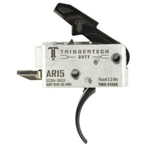 TriggerTech AH0TDB55NNC AR-15 Duty Two-Stage Curved Trigger 5.5 lbs Black