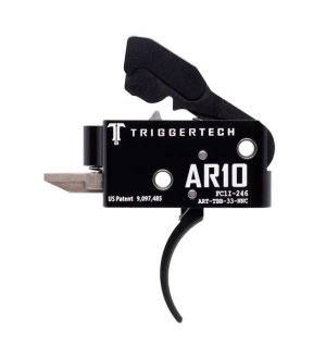 TriggerTech AHTTDB33NNF AR-10 Duty Flat Trigger 3.5 lbs Two-Stage Stainless