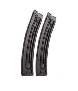 GSG GSGGERMGSG22TP 22 LR 22rd Black Detachable Magazines 2 Pack