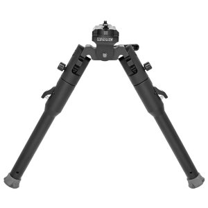 Warne 7914M Skyline Lite Bipod Folding Black Aluminum/Steel