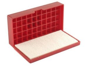 Hornady Reloading Tray with Case Lube Pad - 50 Capacity, Durable Plastic
