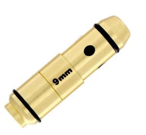 LaserLyte 1226992 9MM Red Laser Cartridge Trainer Brass Bore Sighter