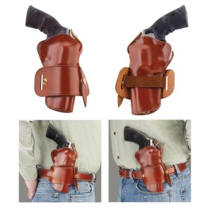 Galco WG2-126 Wheelgunner Holster S&W N Frame 29/629 4" Tan Ambidextrous