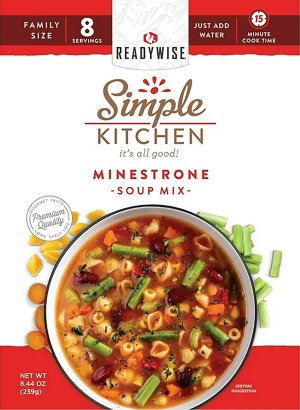Wise Foods, Inc. RWSK05065 Minestrone Soup 8-Servings 6-Pack