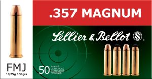 Sellier & Bellot SB357A Handgun Ammo 357 Mag 158gr FMJ 50rd