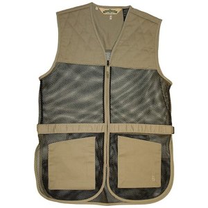 Bob Allen 21453 Mesh Dual Pad Shooting Vest Khaki S