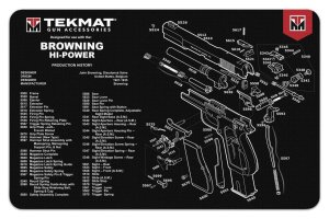 GSM Outdoors TekMat 11x17 Gun Cleaning Mat Browning Hi Power