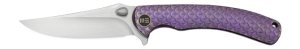 CIVIVI Dracarys Flipper 3.58 In M390 Satin Purple & Golden Titanium