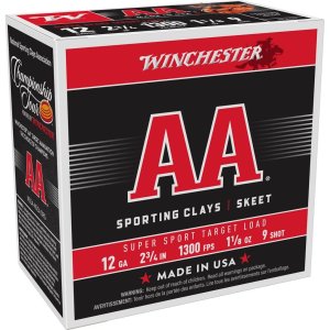 Winchester AA Super Sport Sporting Clay 12 Gauge 2.75" 1 1/8 oz 1300 fps 9 Shot