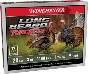 Winchester Long Beard TS17 20GA 3in 1-9/16oz #9 Tungsten 5rd