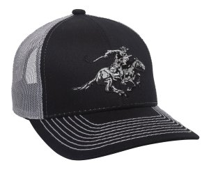 Outdoor Edge Winchester Cap WIN46B Cotton Twill Black/Light Gray OSFA