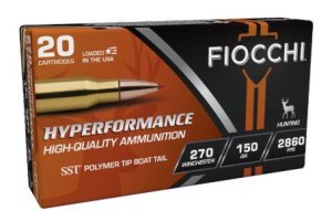 Fiocchi 270HSB Hyperformance 270Win 150gr SST 20-Round Box