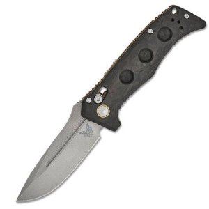 Benchmade 2730-03 Mini Auto Adamas 3.25" CPM Magnacut Blade Carbon Handle
