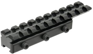UTG Leapers MNTPMTOWLA Picatinny Adapter 3.94 In Matte Black Aluminum