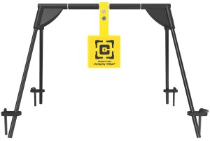 Caldwell 1187590 AR500 Steel Swinging Rifle Target Black/Yellow